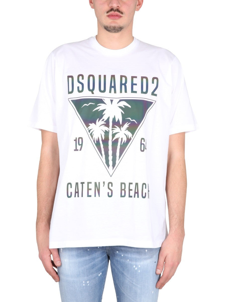 Dsquared2 T-SHIRT D2 CATEN'S BEACH