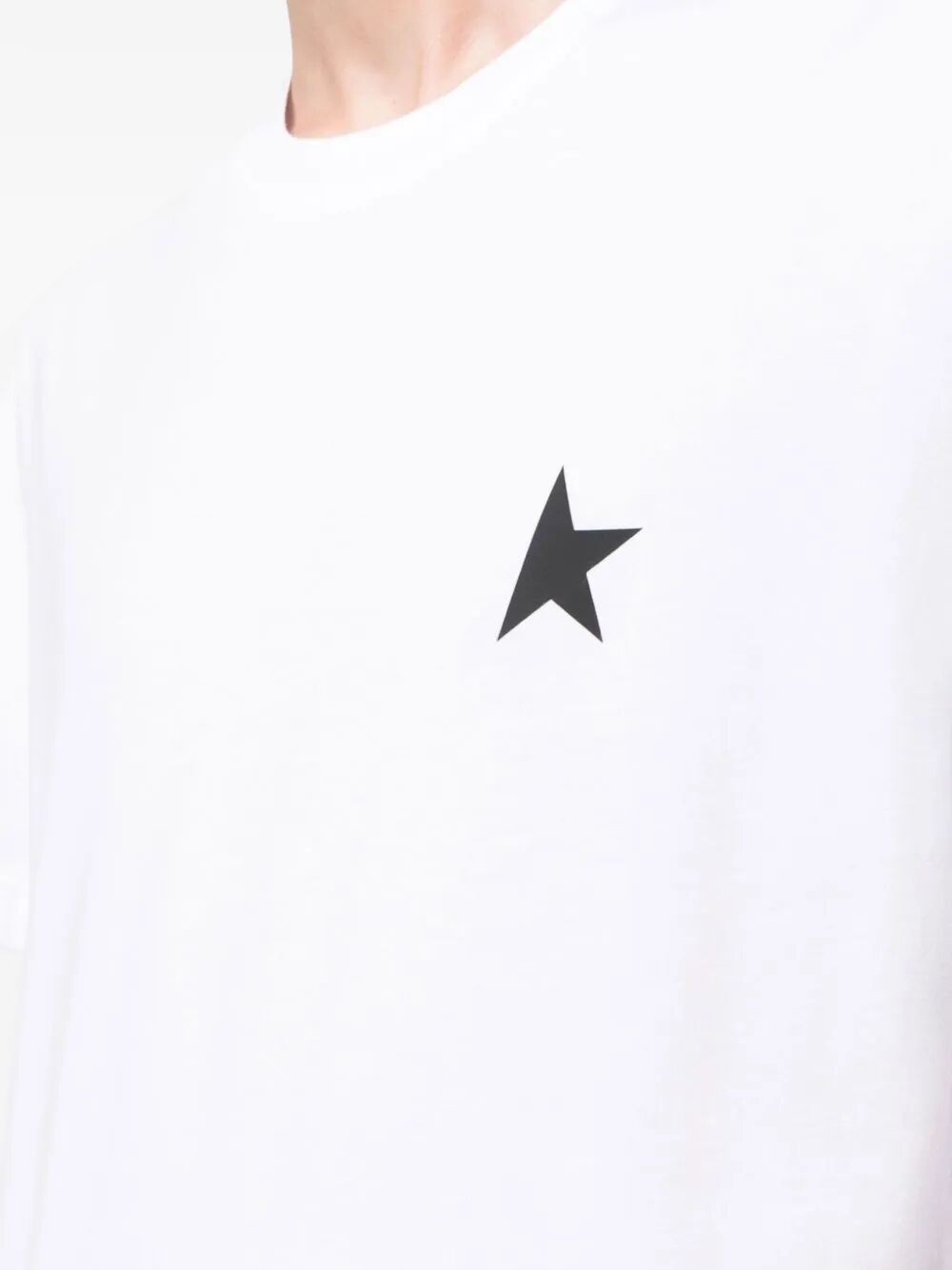 Golden Goose Deluxe Brand T-shirt in cotone con iconica stella frontale
