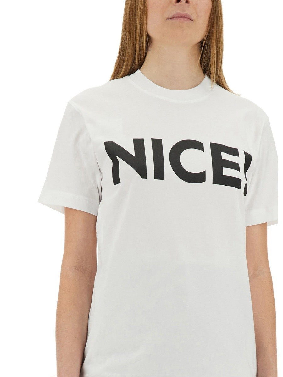 Moschino TRIČKO "NICE!"