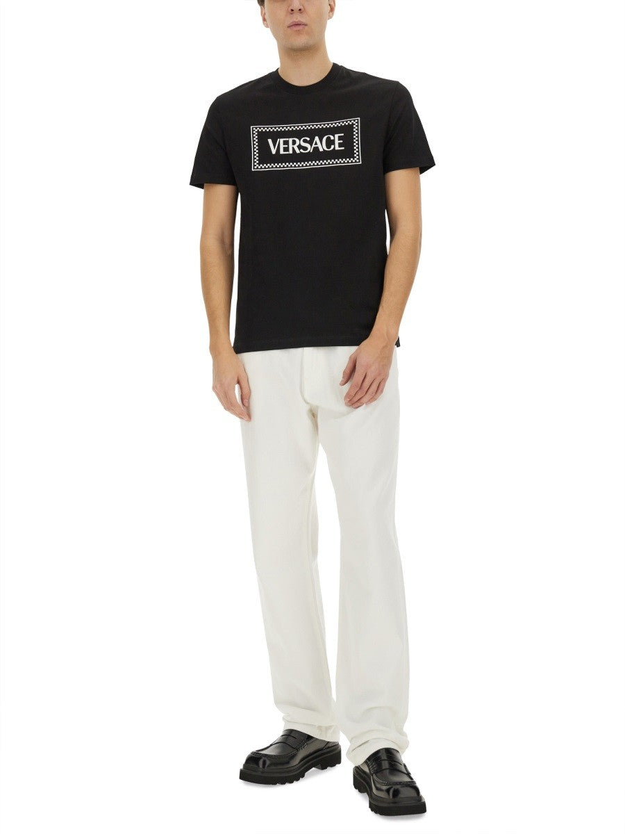 Versace CAMISETA CON LOGO BORDADO VINTAGE DE LOS '90