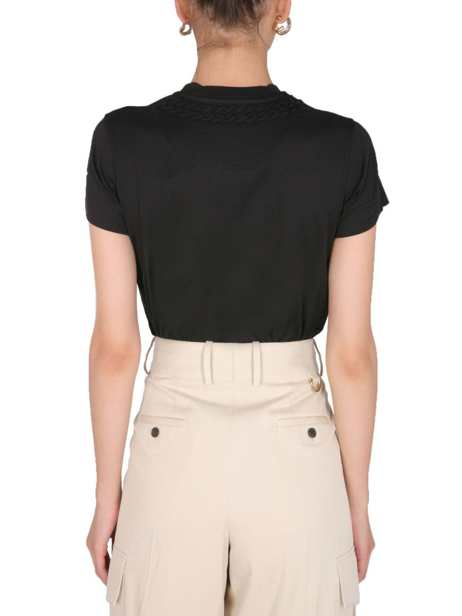Givenchy KOSZULKA Z MOTYWEM ŁAŃCUCHA