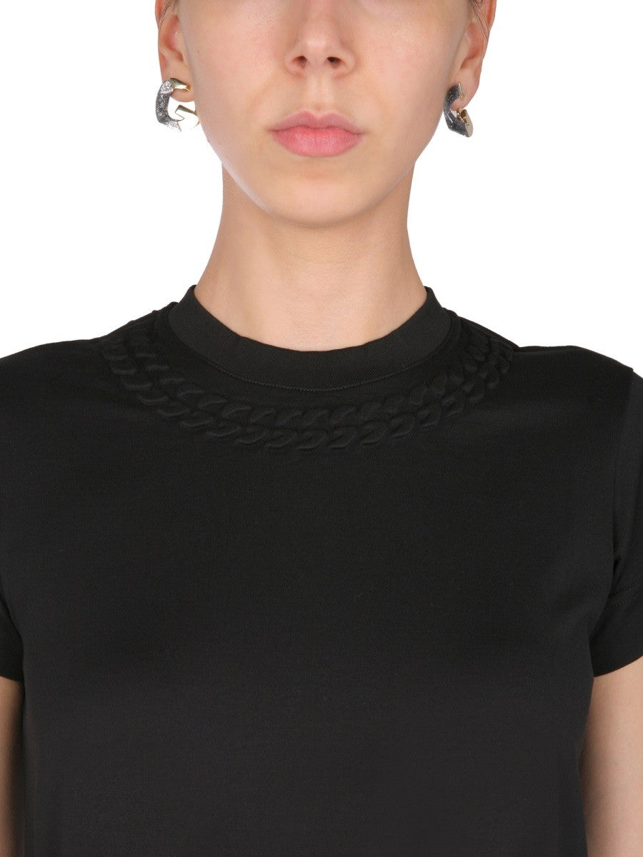 Givenchy KOSZULKA Z MOTYWEM ŁAŃCUCHA
