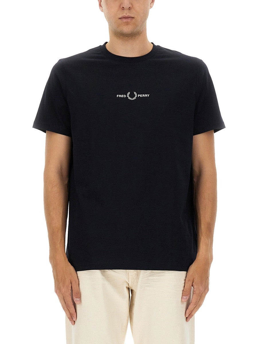 Fred Perry T-SHIRT WITH EMBROIDERED LOGO