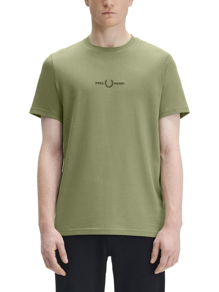 Fred Perry T-SHIRT WITH EMBROIDERED LOGO