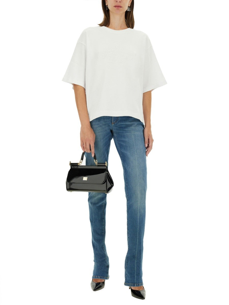 Dolce & Gabbana T-SHIRT WITH LETTERING LOGO