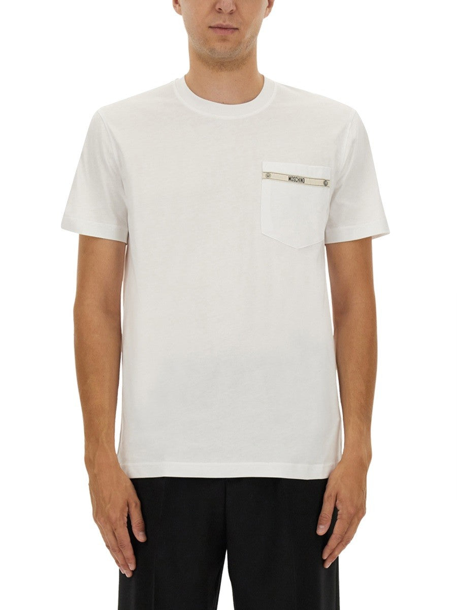 Moschino CAMISETA CON CINTA DE LOGO