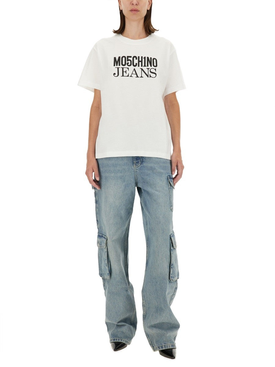 Moschino Jeans T-SHIRT WITH LOGO