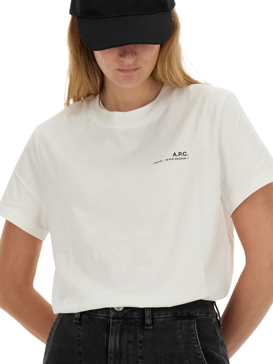 a.p.c. T-SHIRT MED LOGGA