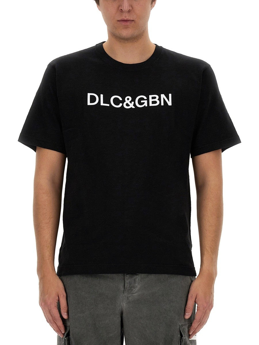 Dolce & Gabbana تي شيرت بشعار