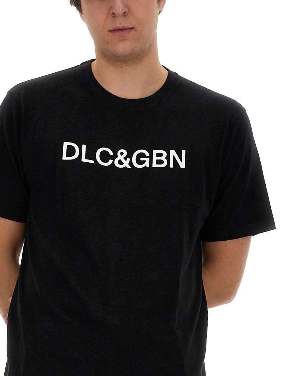 Dolce & Gabbana تي شيرت بشعار