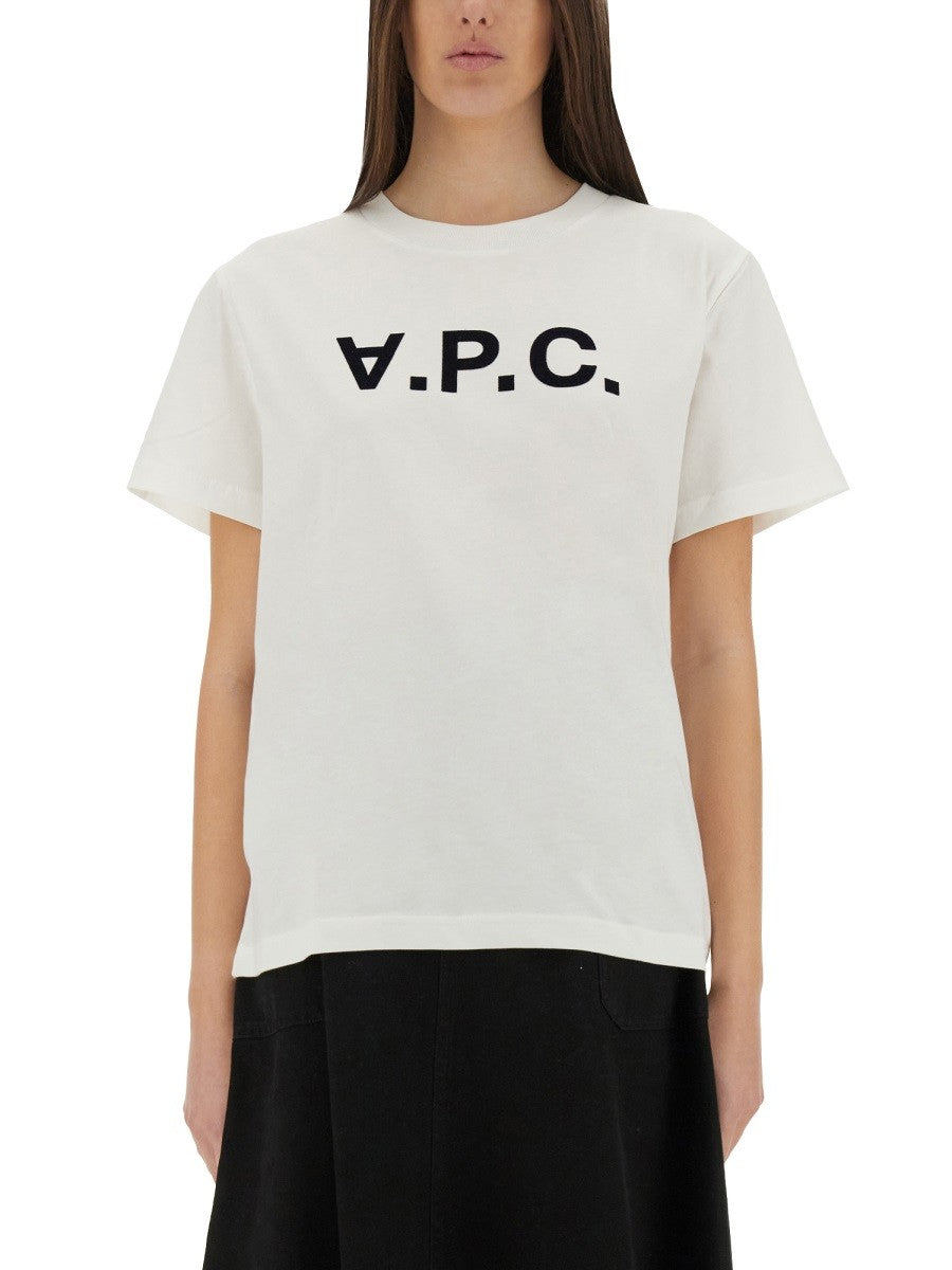 A.P.C. T-SKJORTE MED LOGO