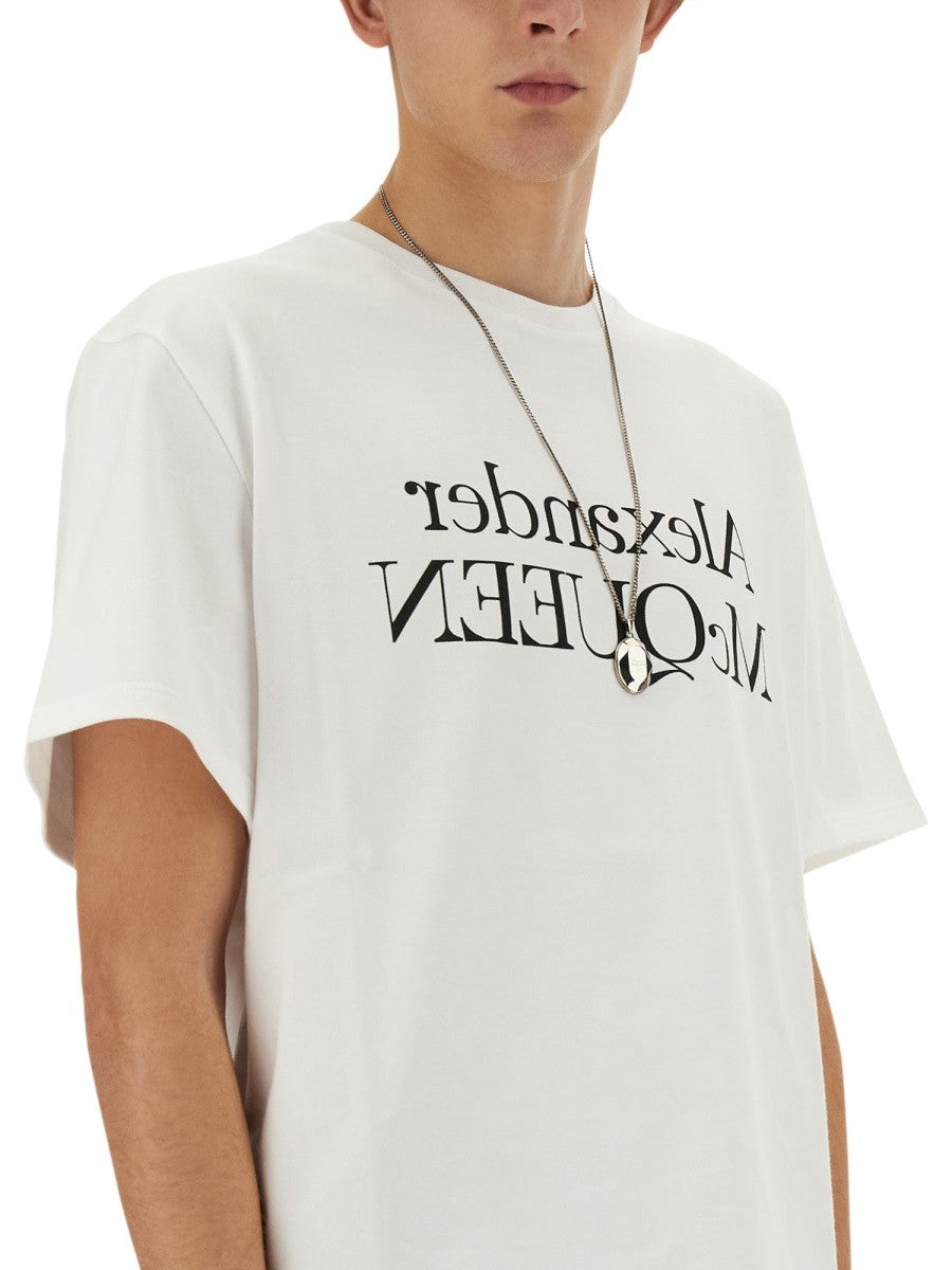 Alexander Mcqueen MARŠKINĖLIAI SU LOGOTIPU
