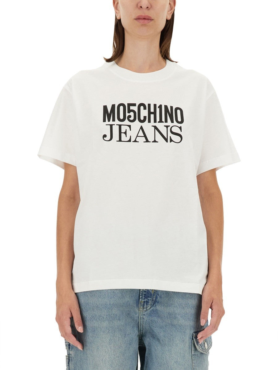Moschino Jeans T-SHIRT WITH LOGO
