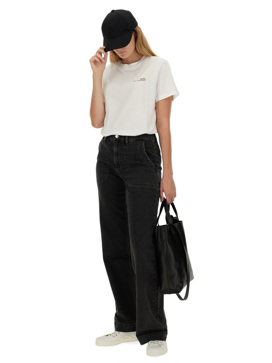 a.p.c. T-SHIRT MED LOGGA
