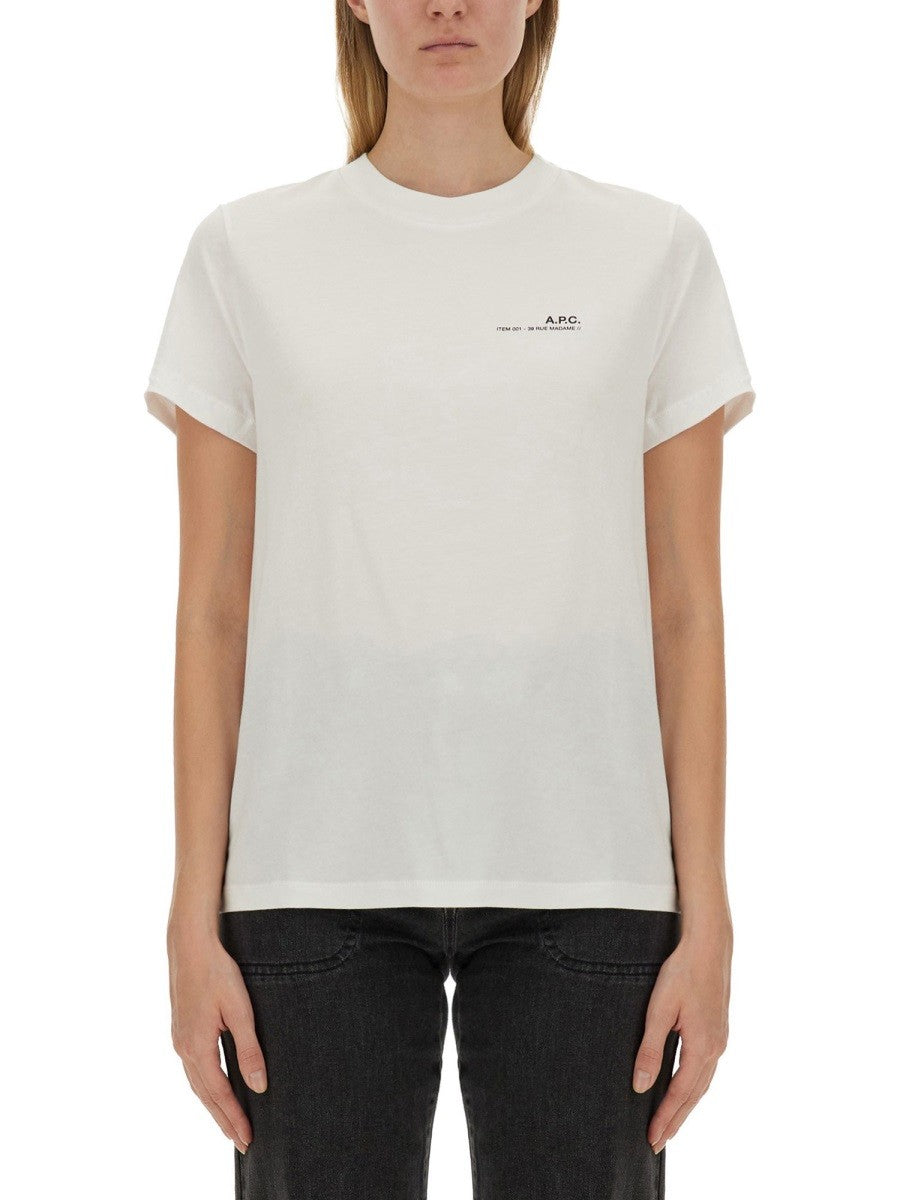 a.p.c. T-SHIRT MED LOGGA