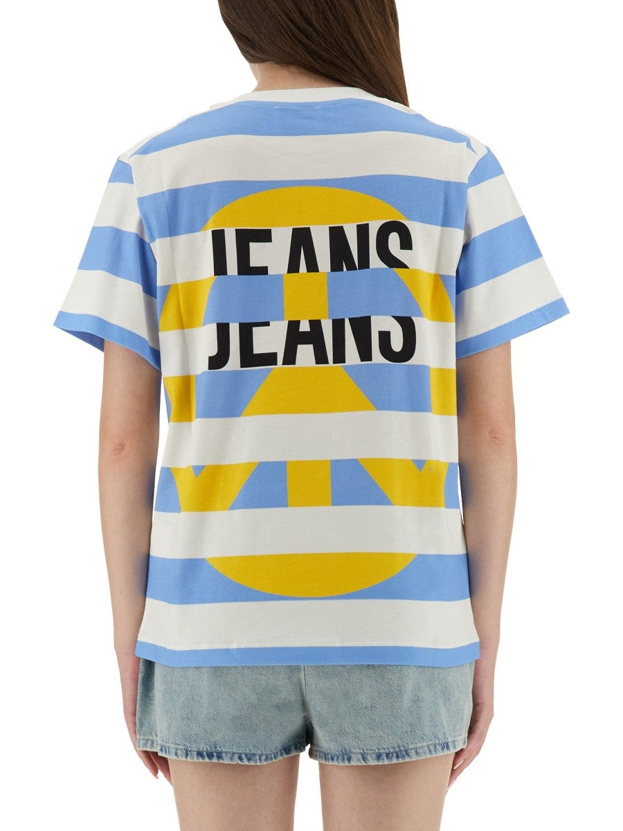 Moschino Jeans T-SHIRT WITH LOGO