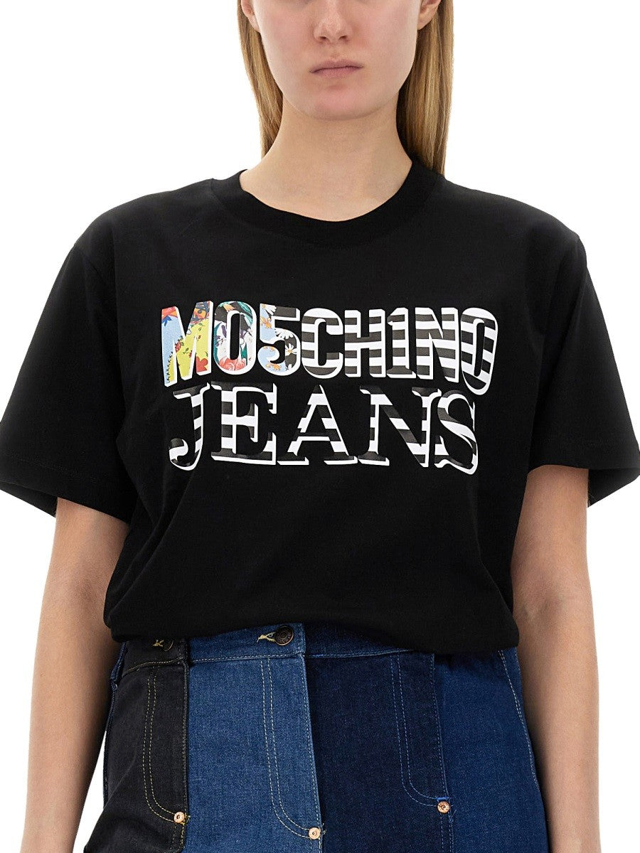 Moschino Jeans T-SHIRT WITH LOGO
