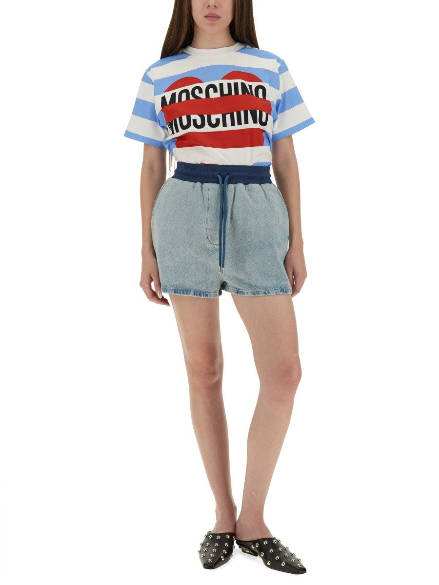 Moschino Jeans T-SHIRT WITH LOGO