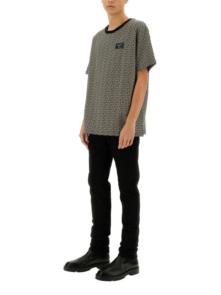 Balmain T-SHIRT MIT MONOGRAMM