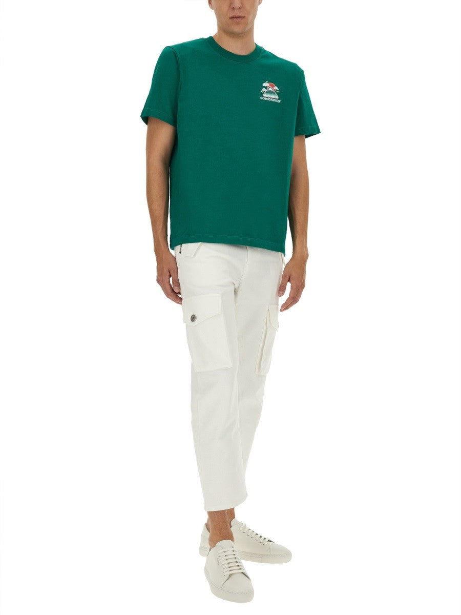 Casablanca T-SHIRT MET PRINT