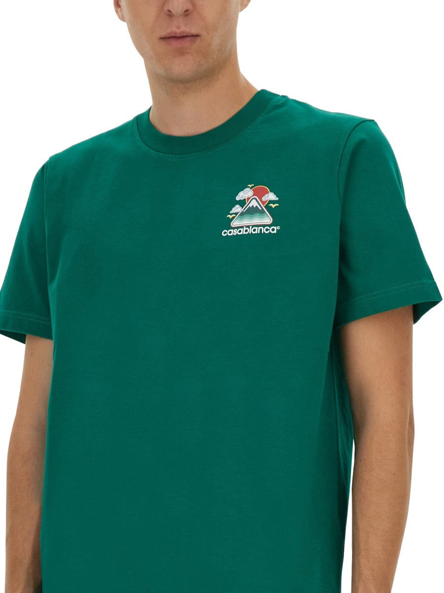 Casablanca T-SHIRT MET PRINT