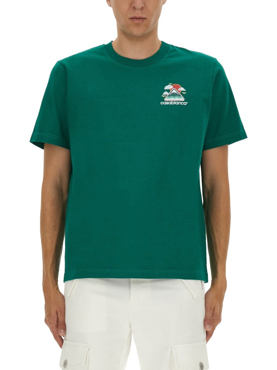 Casablanca T-SHIRT MET PRINT