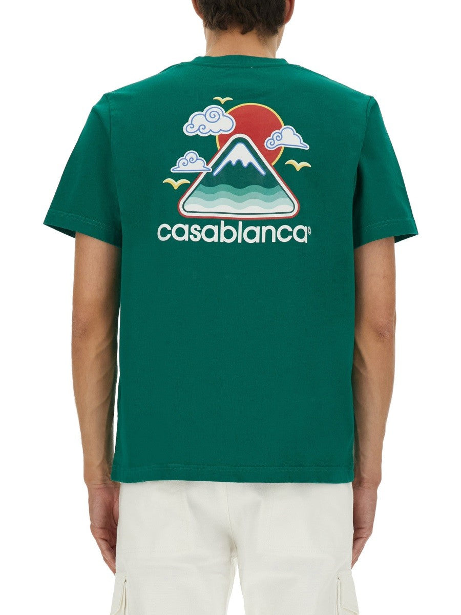 Casablanca T-SHIRT MET PRINT