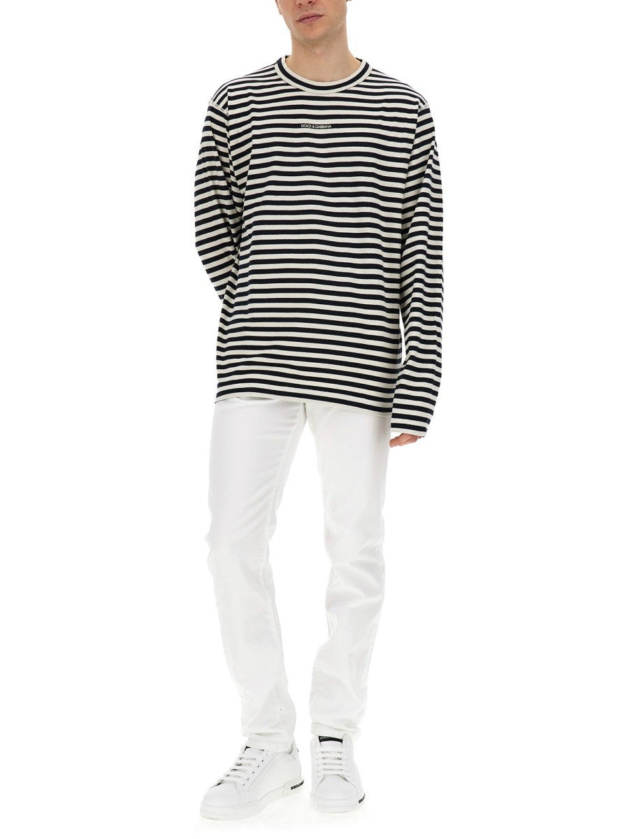 Dolce & Gabbana ストライプ柄Tシャツ