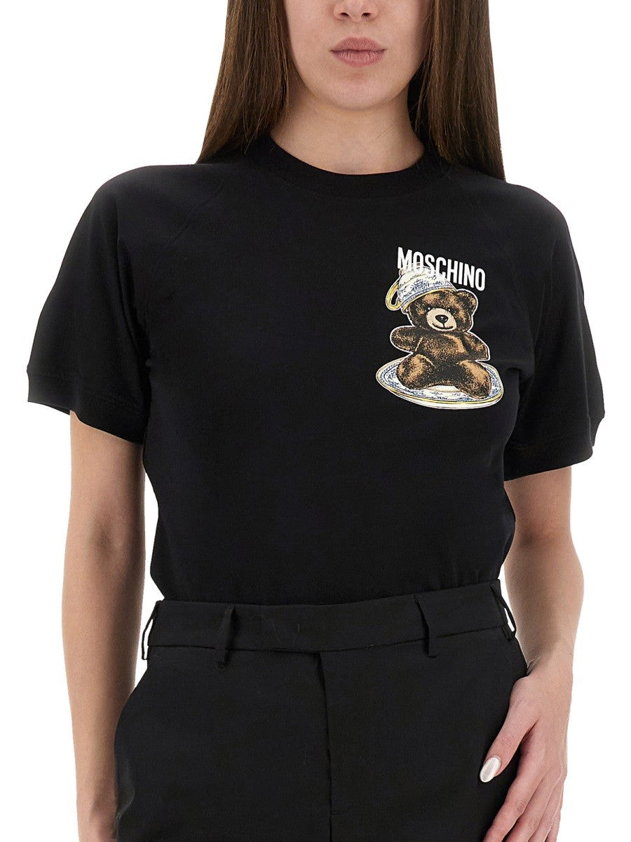 Moschino T-SHIRT ΜΕ ΤΥΠΩΜΑ "TEDDY"