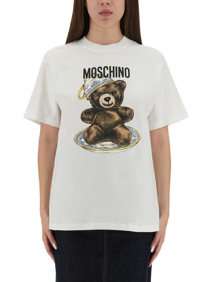 Moschino T-SHIRT WITH "TEDDY" PRINT