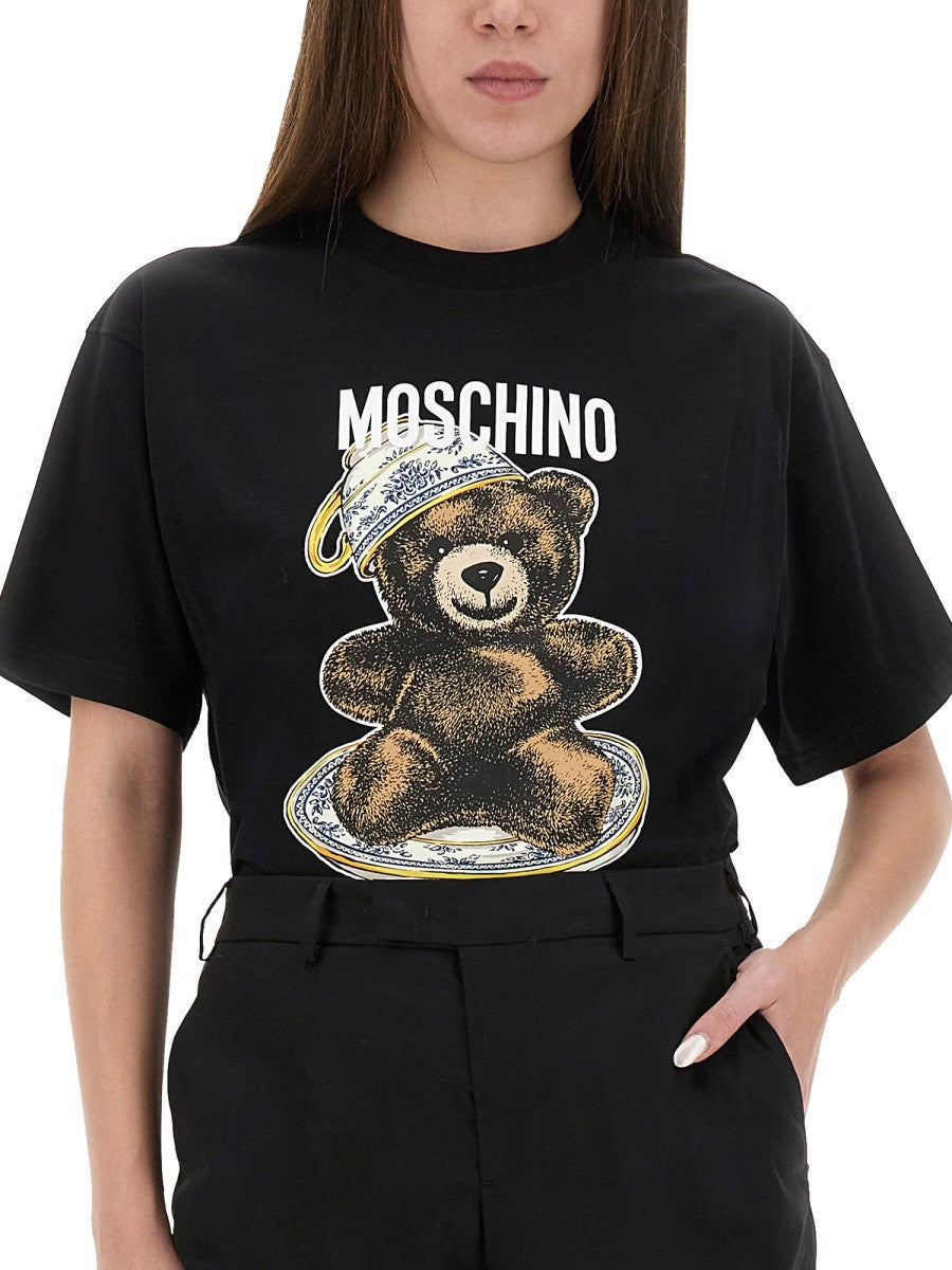 Moschino T-SHIRT ΜΕ ΤΥΠΩΜΑ "TEDDY"