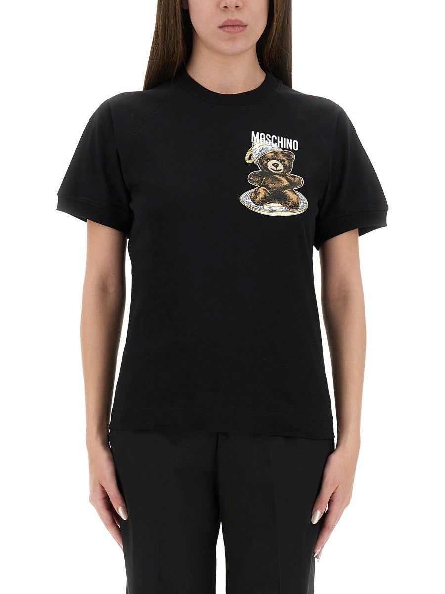 Moschino T-SHIRT ΜΕ ΤΥΠΩΜΑ "TEDDY"