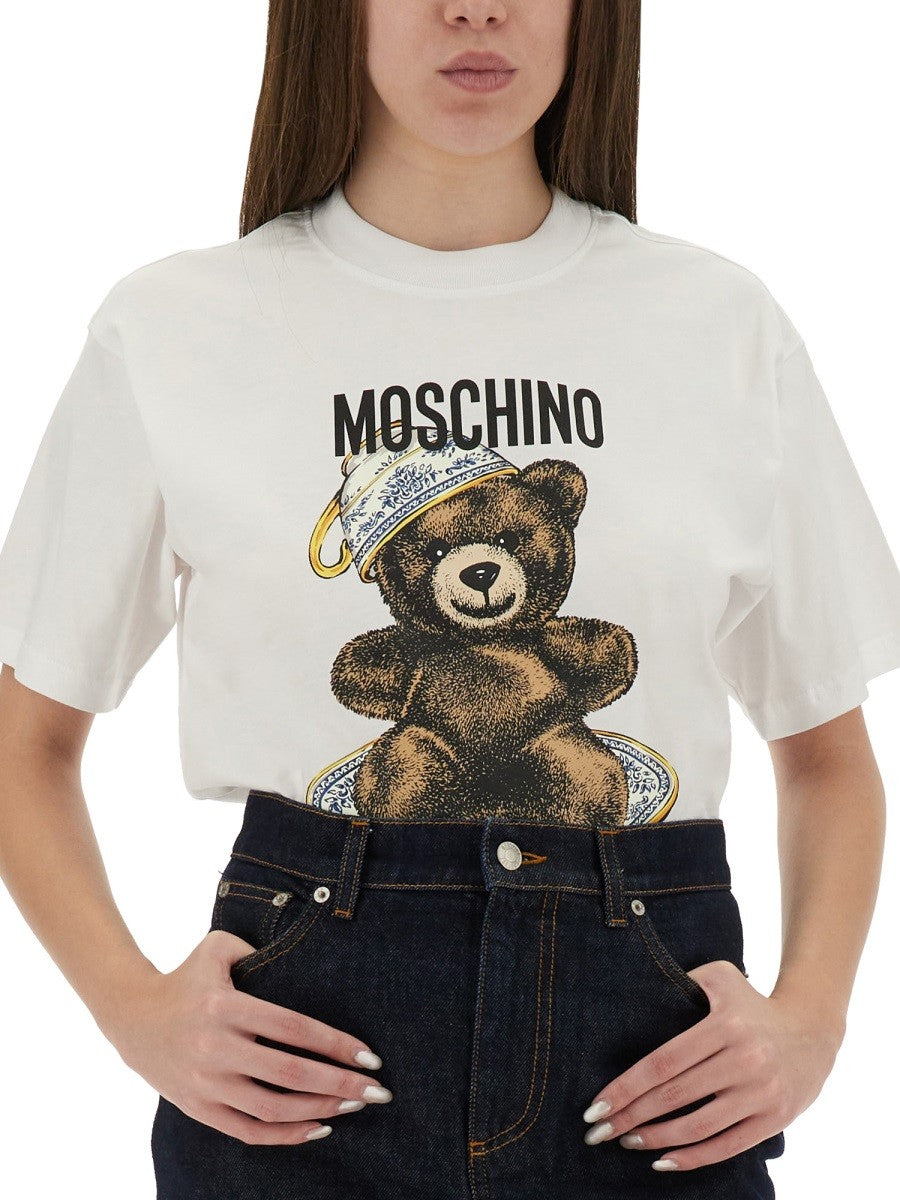 Moschino T-SHIRT WITH "TEDDY" PRINT
