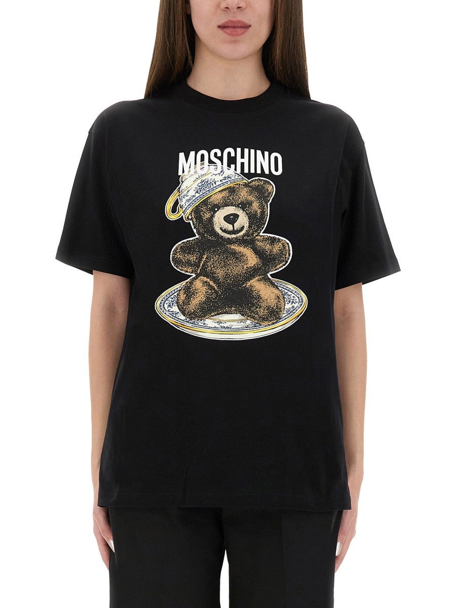 Moschino T-SHIRT ΜΕ ΤΥΠΩΜΑ "TEDDY"