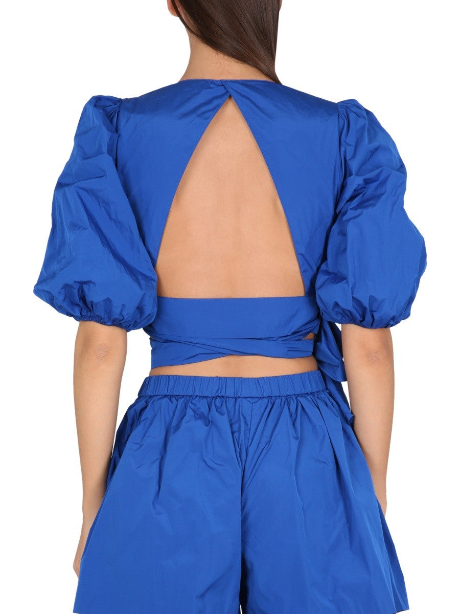 Red Valentino TAFFETA TOP