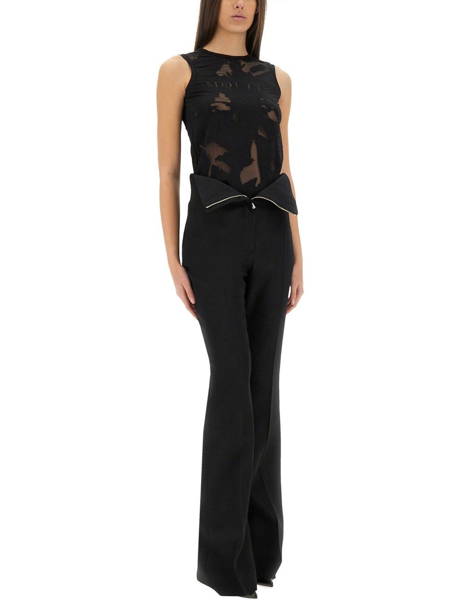 Alexander Mcqueen TAILORED PANTS WITH WAIST LAPELS