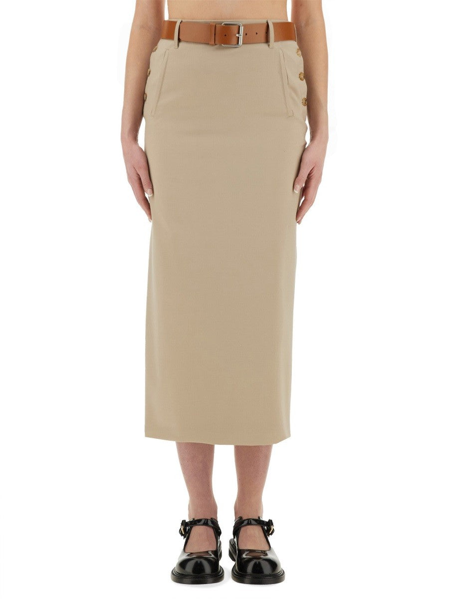 Moschino "TAILORED TWIST" LONG SKIRT