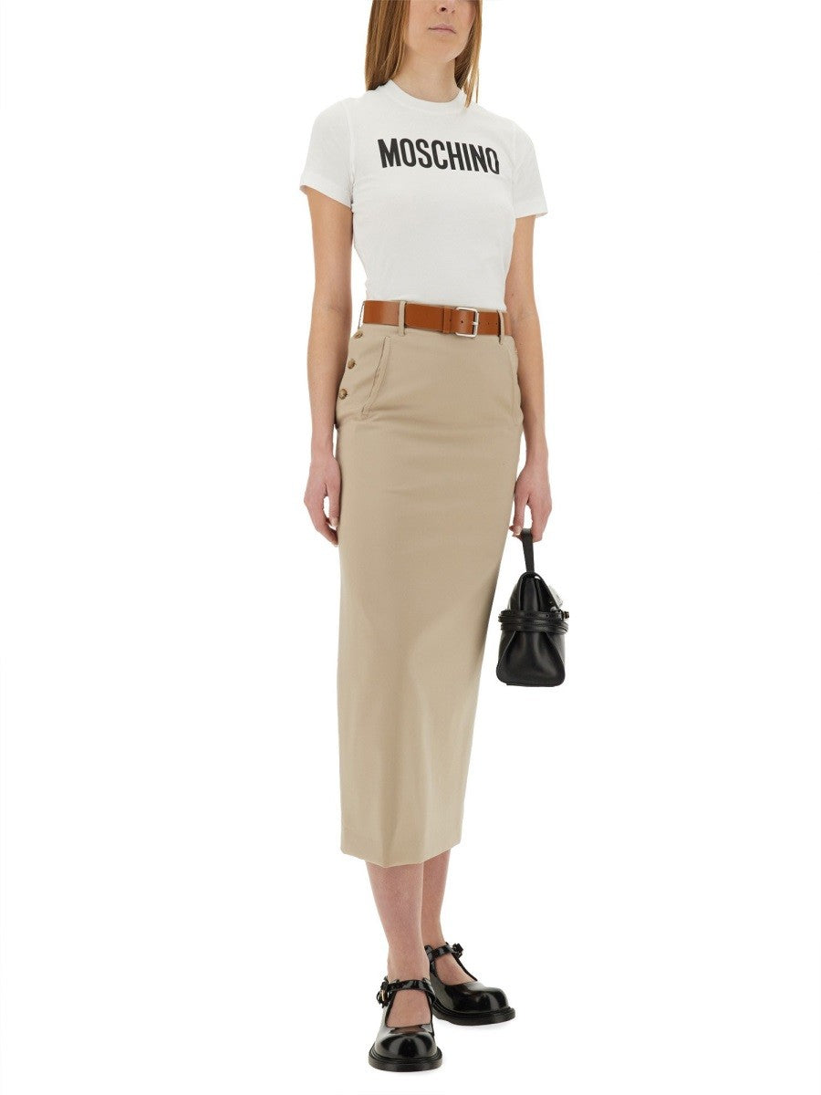 Moschino "TAILORED TWIST" DLOUHÁ SUKNĚ