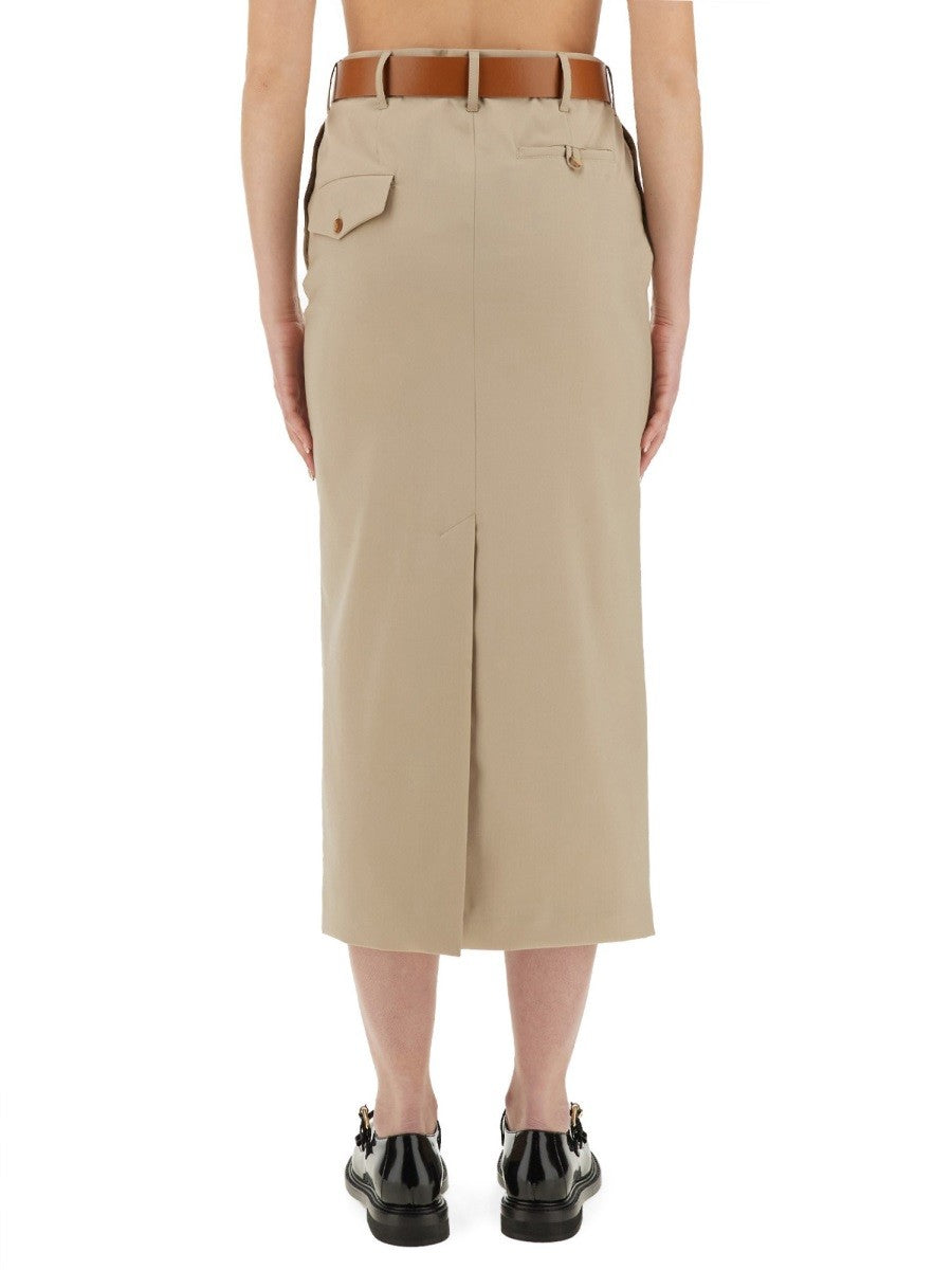 Moschino "TAILORED TWIST" DLOUHÁ SUKNĚ