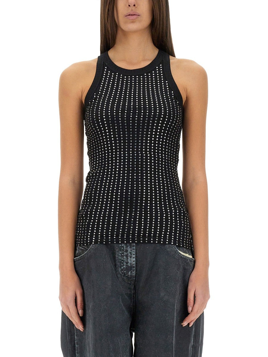 The Attico TANK TOP "BLACK"