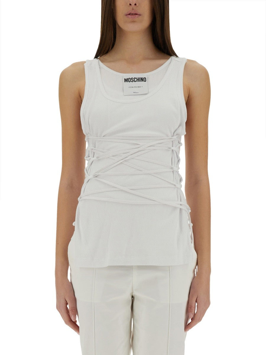 Moschino TANK TOP WITH LACES