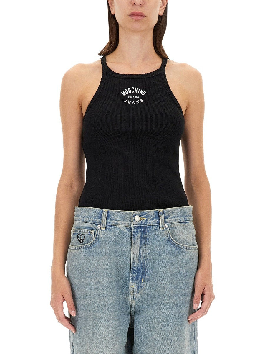 Moschino Jeans TANK TOP WITH LOGO