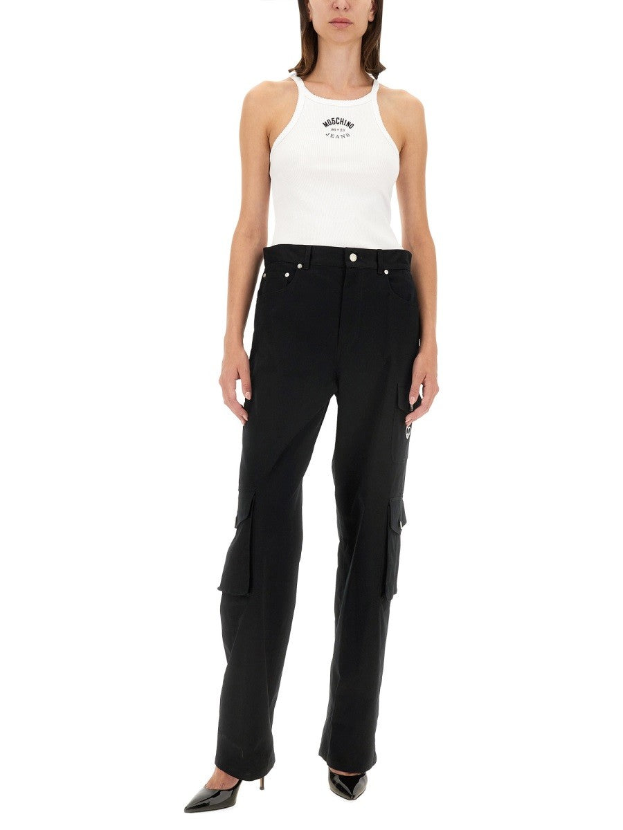 Moschino Jeans TANK TOP WITH LOGO
