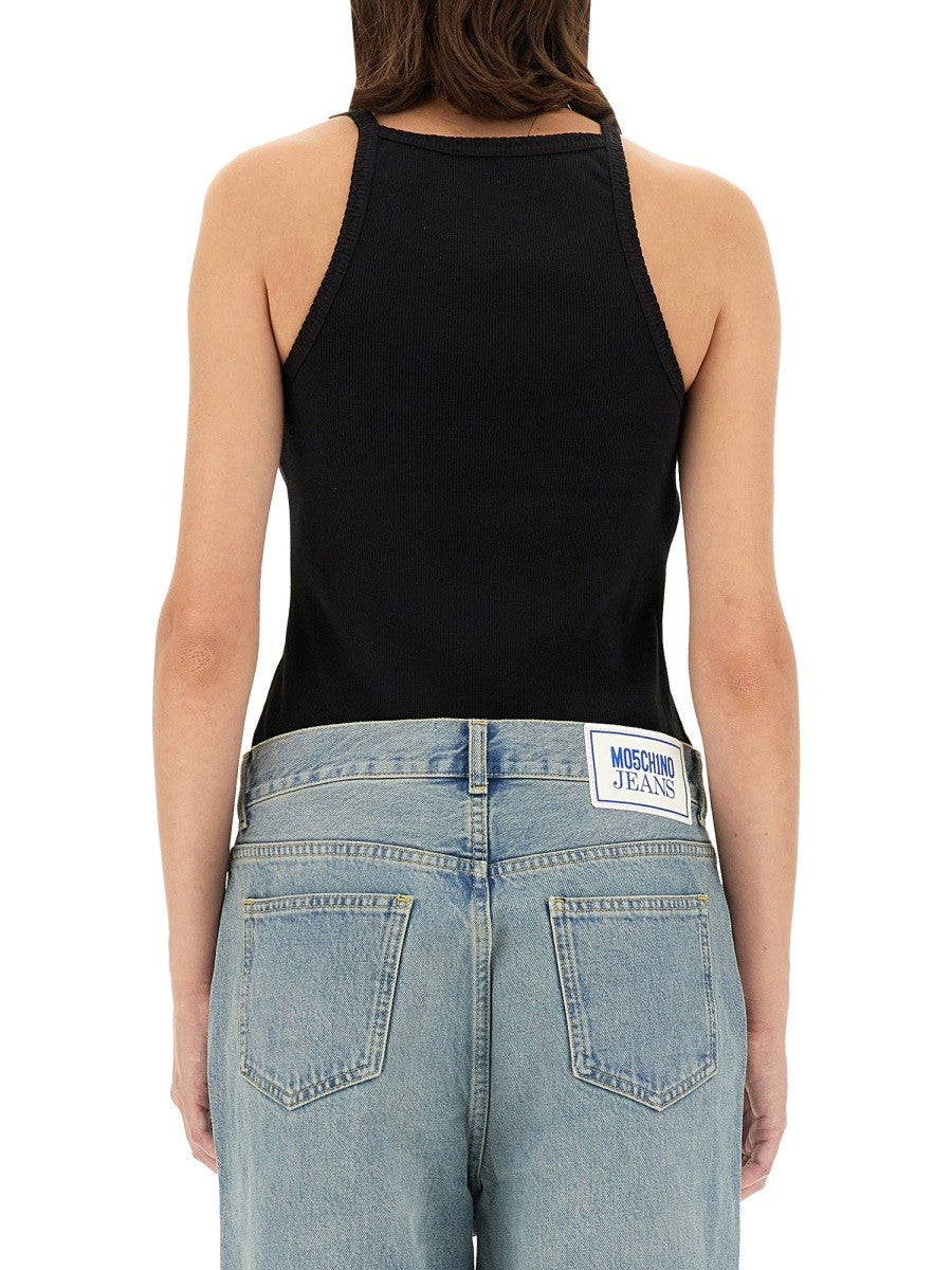 Moschino Jeans TANK TOP WITH LOGO