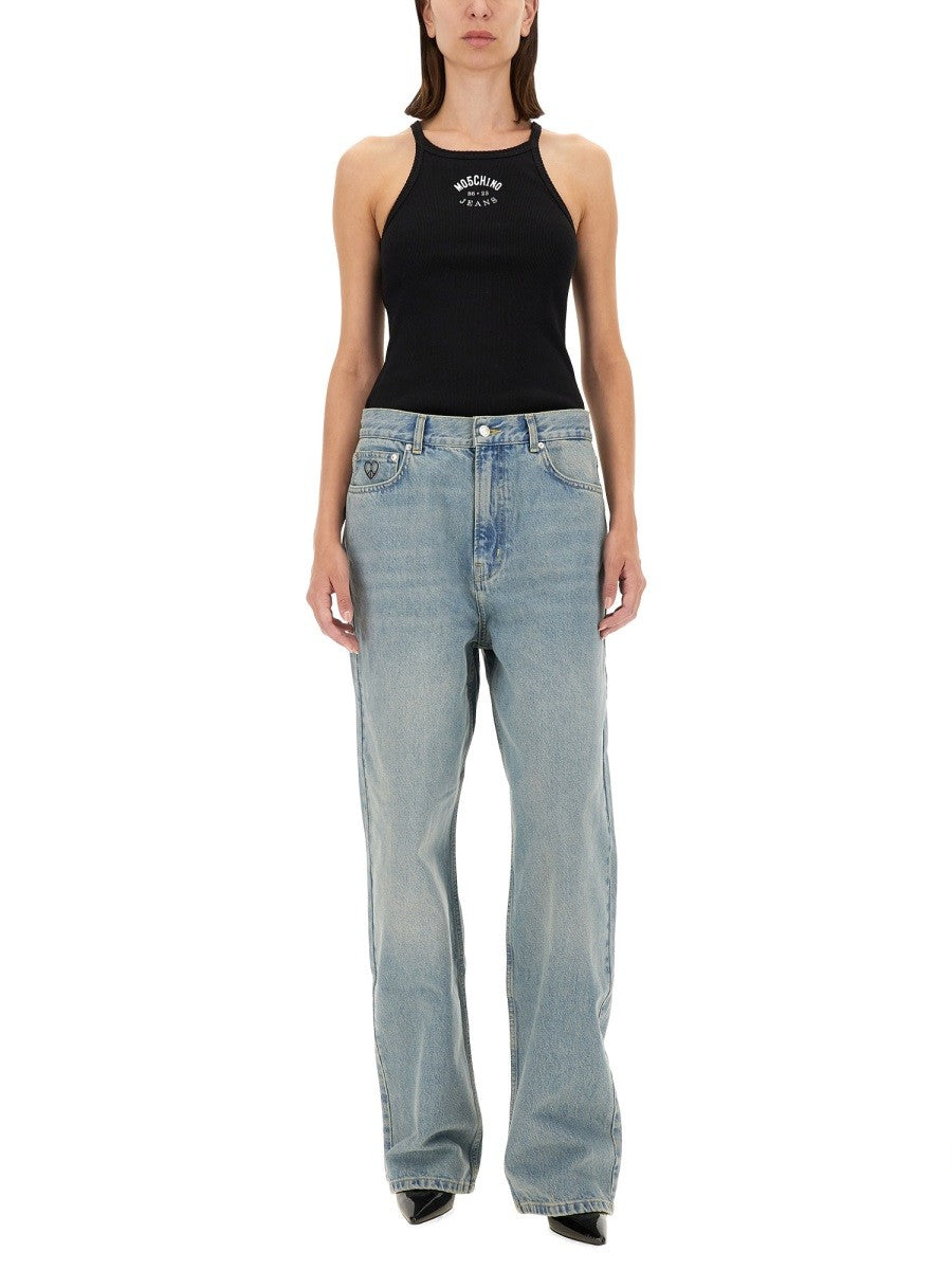 Moschino Jeans TANK TOP WITH LOGO