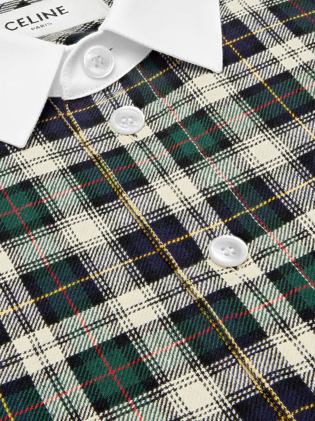 Celine Tartna cotton shirt
