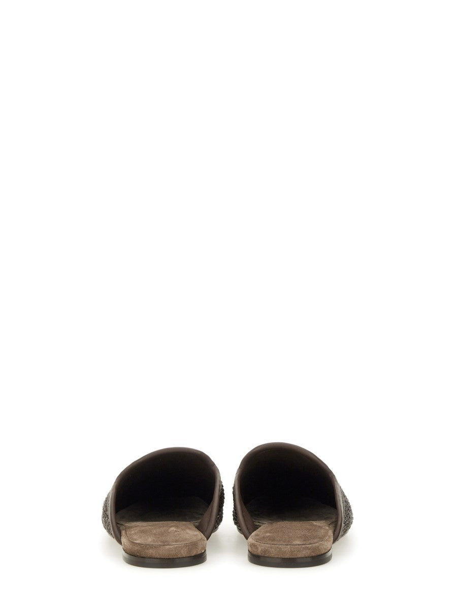 Brunello Cucinelli TECHNO RAFFIA SLIPPER