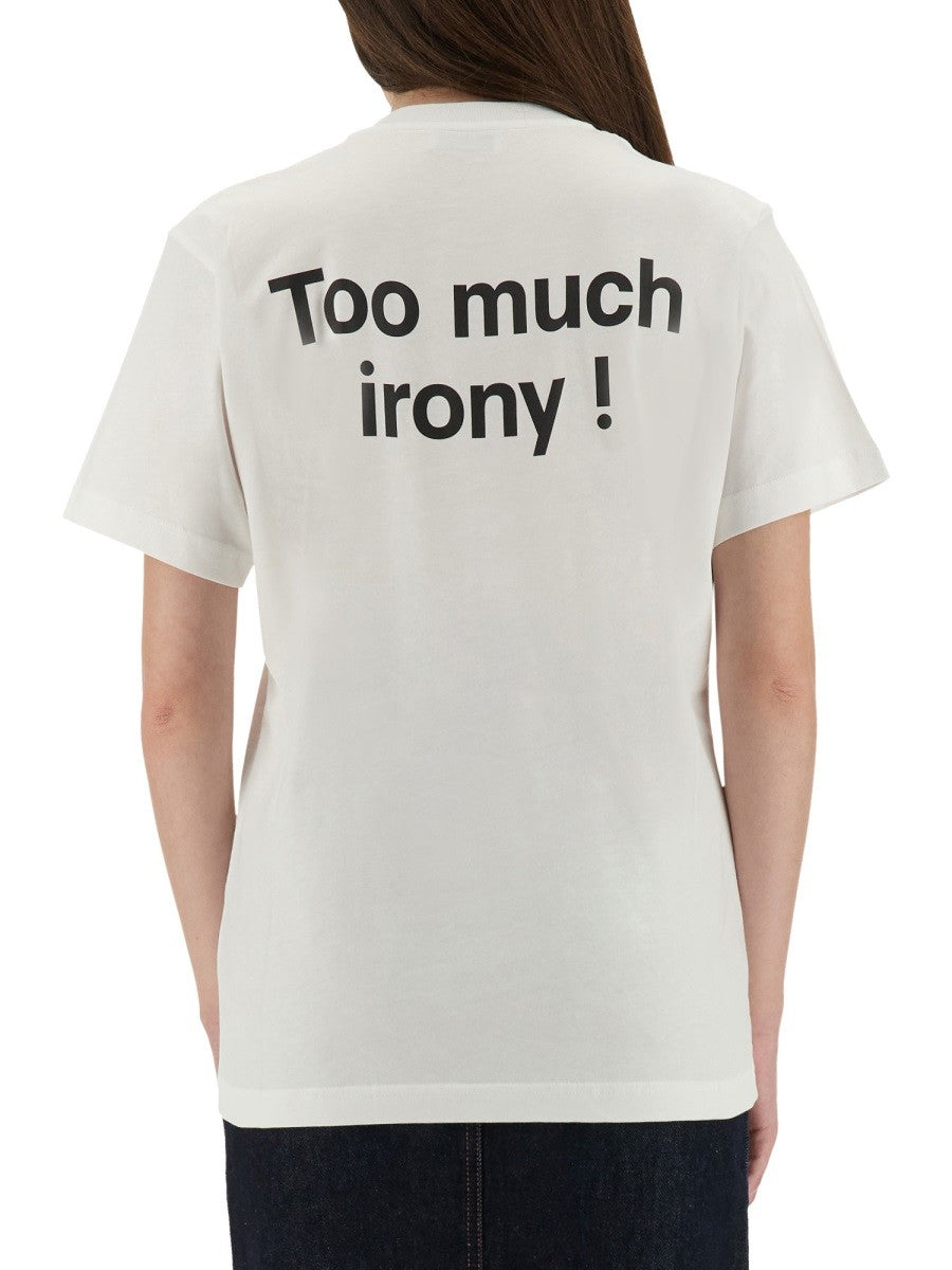 Moschino T-SHIRT "TOO MUCH IRONY!"