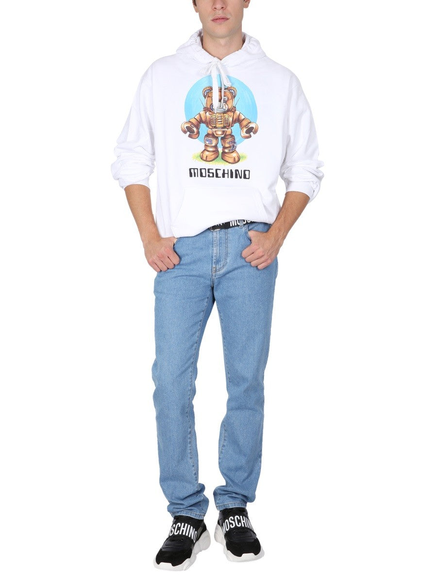 Moschino SWEATSHIRT IMPRIMÉ TEDDY