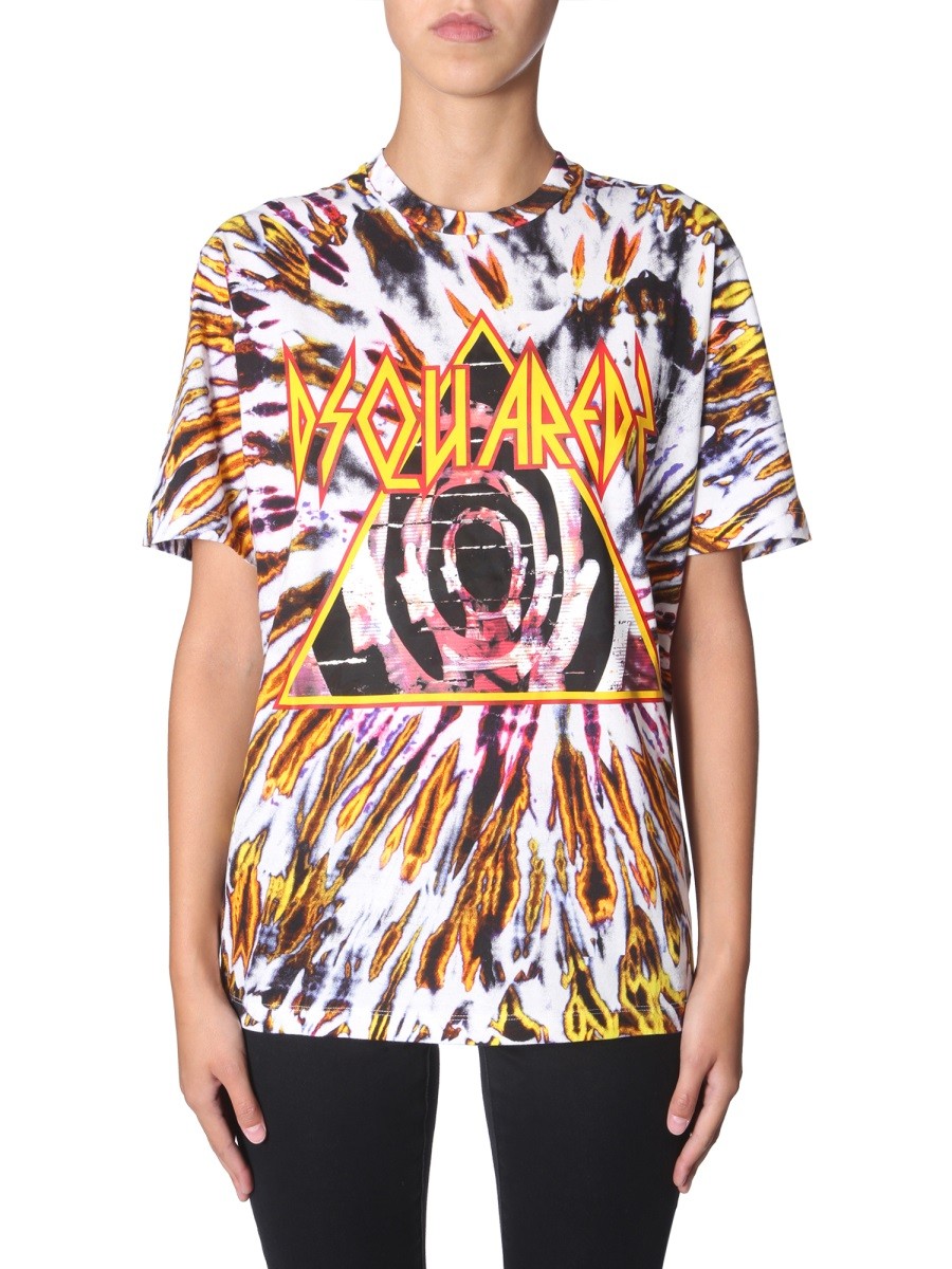 Dsquared2 TIE AND DYE print-T-shirt